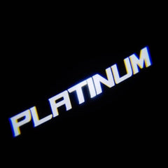 Platinum Welcome Lights 2Pcs Entry LED Logo Light Car Adjustable Angles [Bright]