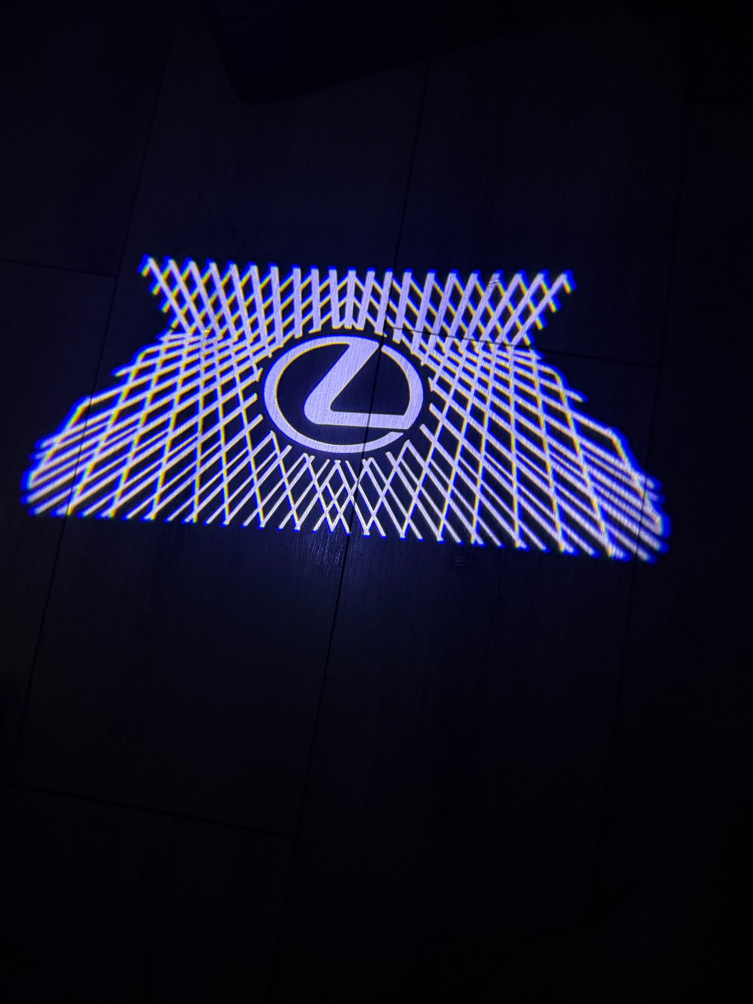 Custom Lexus Door Lights   2Pcs Entry LED Logo Light Car Adjustable Angles [Bright]