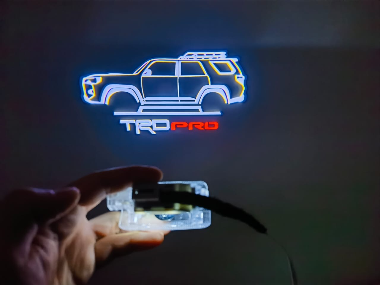 Toyota 4 Runner TRD PRO Limited Edition | CUSTOM | [Bright] Welcome Lights 2Pcs Entry LED Logo Light Car Adjustable Angles [Bright]