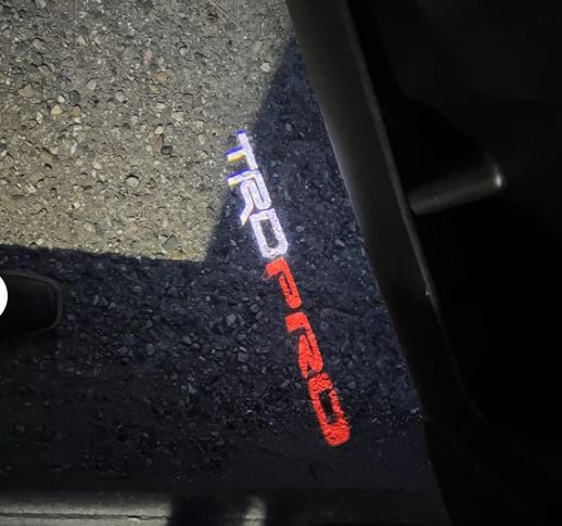 Toyota TRD PRO Welcome Lights 2Pcs Entry LED Logo Light Car Adjustable Angles [Bright]