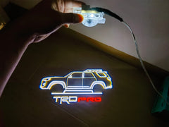 Toyota 4 Runner TRD PRO Limited Edition | CUSTOM | [Bright] Welcome Lights 2Pcs Entry LED Logo Light Car Adjustable Angles [Bright]