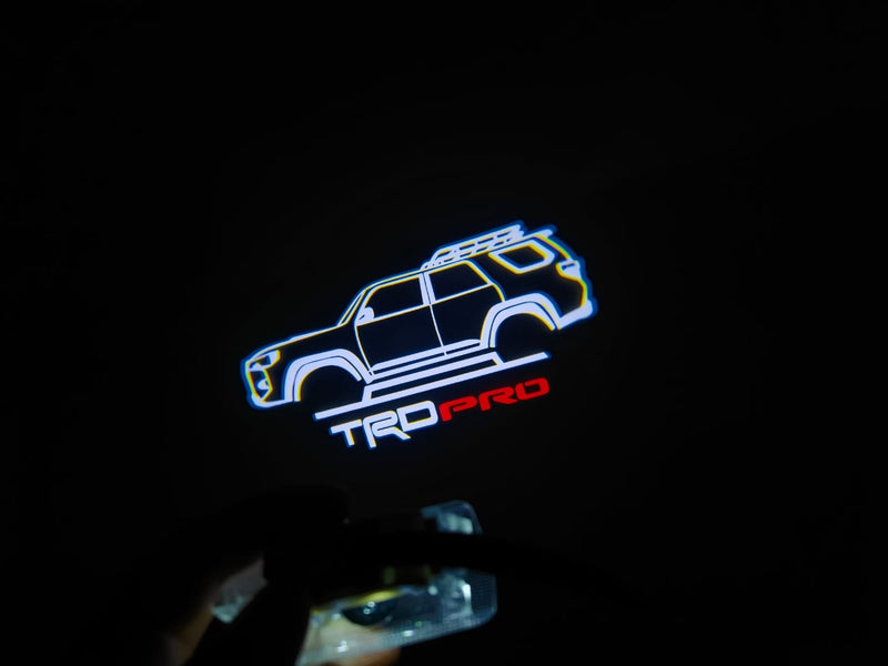 Toyota 4 Runner TRD PRO Limited Edition | CUSTOM | [Bright] Welcome Lights 2Pcs Entry LED Logo Light Car Adjustable Angles [Bright]