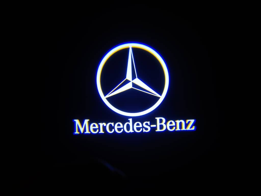 Mercedez Benz GLB 250 / Other Models -2Pcs (Limited) Entry LED Logo Light Car Adjustable Angles [Bright] Active