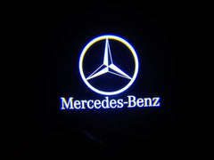 Mercedez Benz GLB 250 / Other Models -2Pcs (Limited) Entry LED Logo Light Car Adjustable Angles [Bright] Active