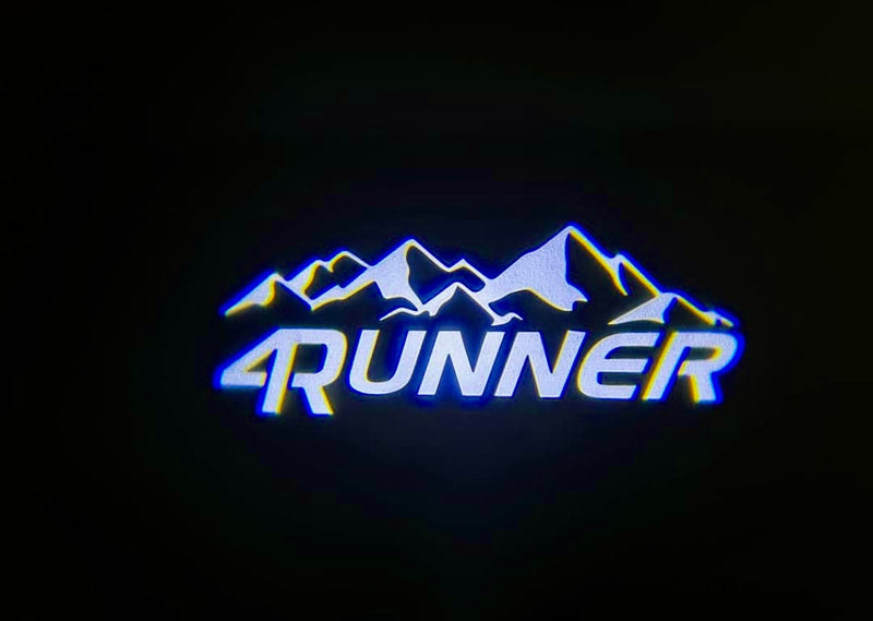 4 Runner Mountain Background  | CUSTOM | [Bright] Welcome Lights 2Pcs Entry LED Logo Light Car Adjustable Angles [Bright]