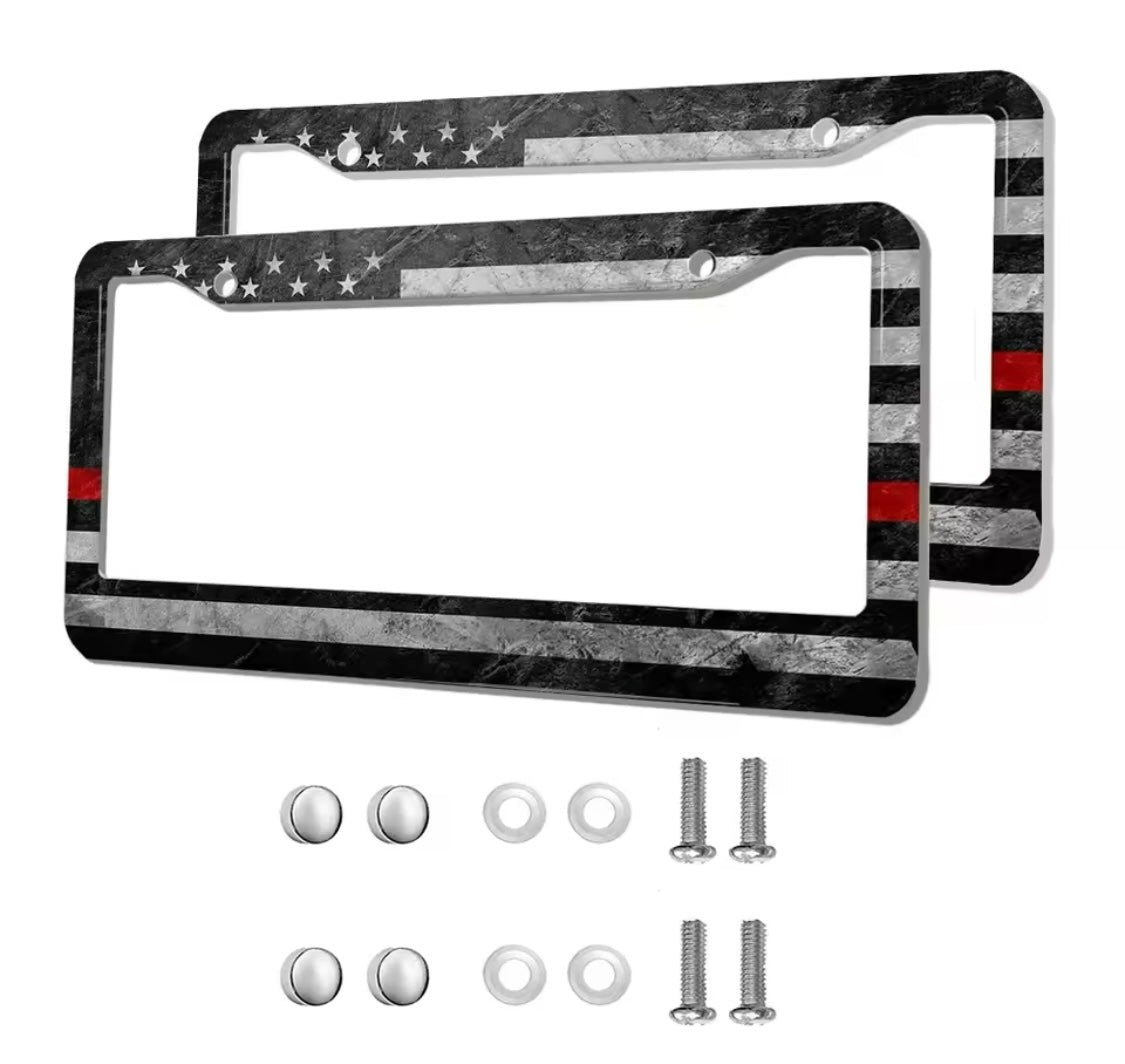 License Plate Holder Frame American Flag