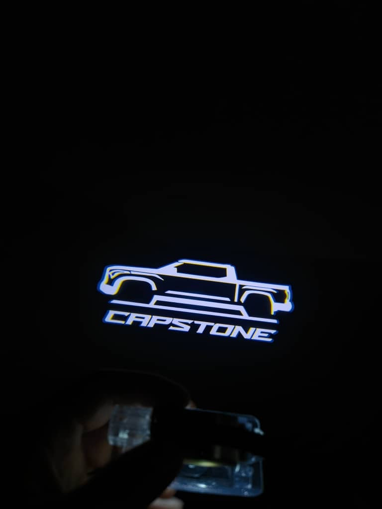 Toyota Tundra CAPSTONE  Welcome Lights 2Pcs Entry LED Logo Light Car Adjustable Angles [Bright]