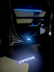 Tundra Capstone Welcome Lights 2Pcs Entry LED Logo Light Car Adjustable Angles [Bright]