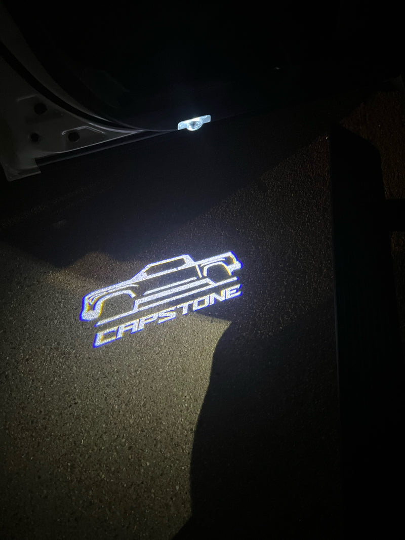 Toyota Tundra CAPSTONE  Welcome Lights 2Pcs Entry LED Logo Light Car Adjustable Angles [Bright]