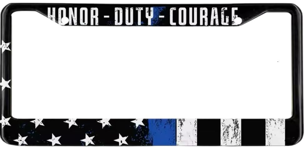 License Plate Holder Frame American Flag