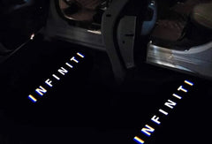 Infiniti With Logo 2Pcs Entry LED Logo Light Car Adjustable Angles [Bright] Active