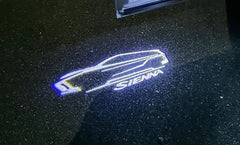 Toyota Sienna 2Pcs (Limited) Entry LED Logo Light Car Adjustable Angles [Bright]