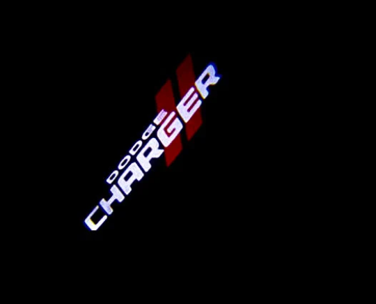 2Pcs Dodge Charger Custom LED Door Courtesy logo Light [Bright]