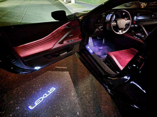 Lexus Light (Limited Edition) 2Pcs Entry LED Logo Light Car Adjustable Angles [Bright]