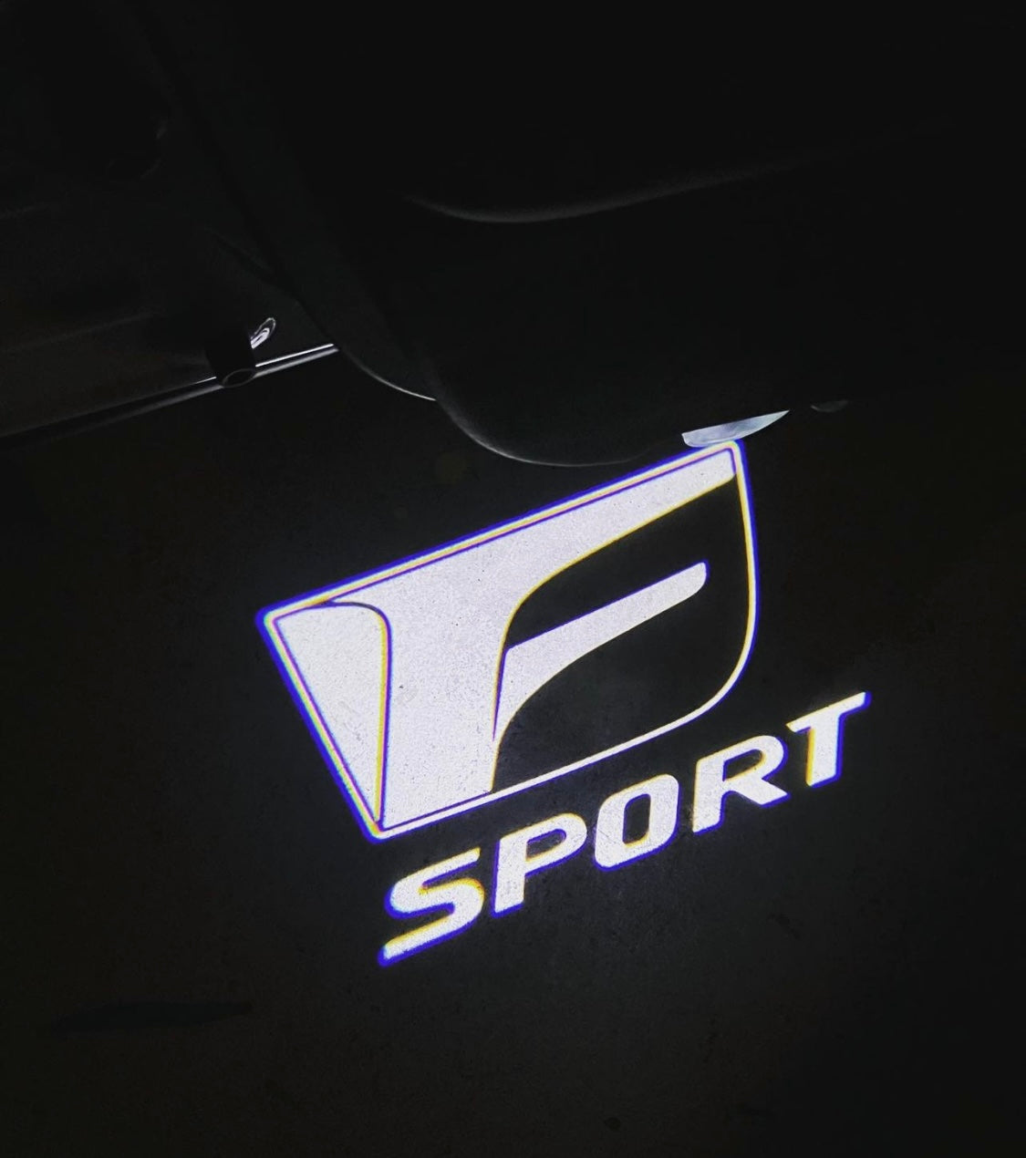 F-Sport  2Pcs Entry LED Logo Light Car Adjustable Angles [Bright]